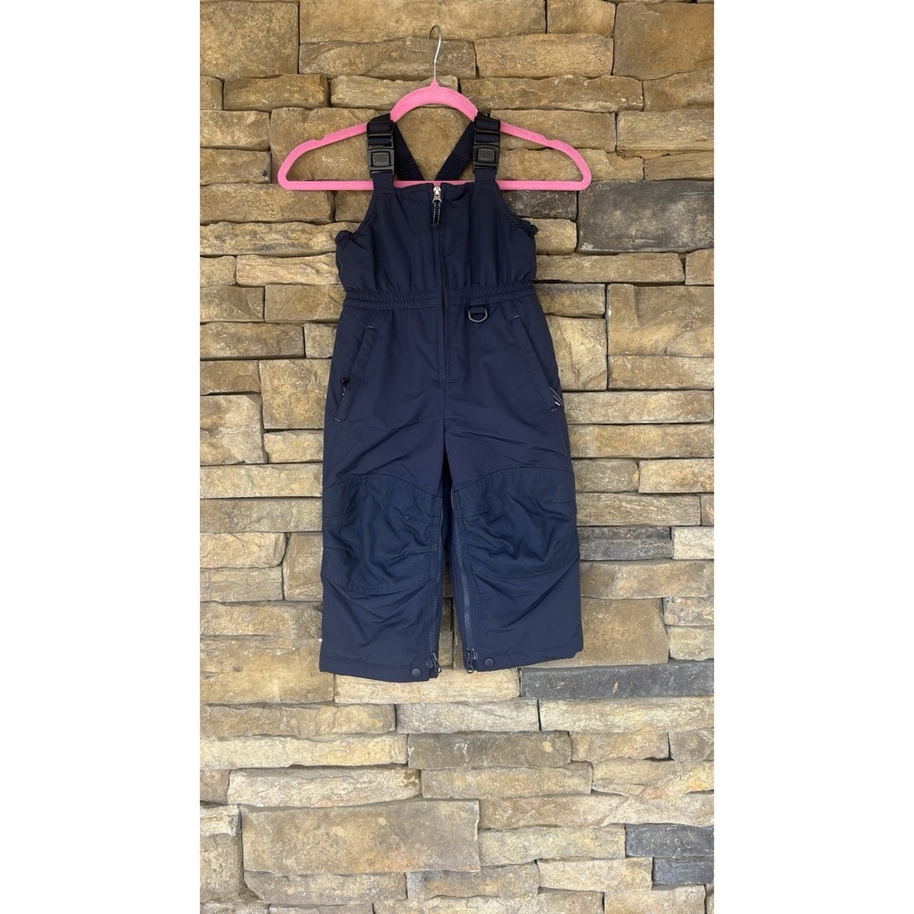 Kids‎ Lands End Navy Overalls Size 3t Girls Boys Snow Bibs Zip Snow Board